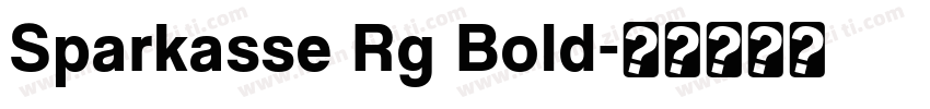 Sparkasse Rg Bold字体转换